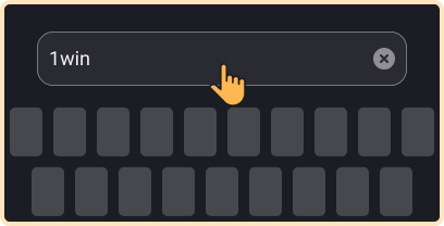 Go to the 1win website